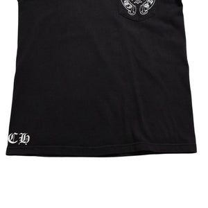 CHROME HEARTS Old Model Horseshoe&スPrinted Pocket T-Shirt, Size M, Horseshoe, CH Cross, Scroll Label, White, Excellent Condition, Used, 4a003868