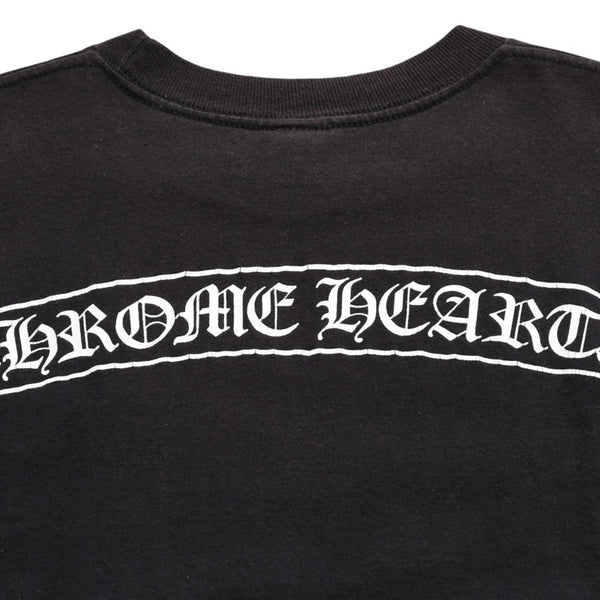 CHROME HEARTS Old Model Horseshoe&スPrinted Pocket T-Shirt, Size M, Horseshoe, CH Cross, Scroll Label, White, Excellent Condition, Used, 4a003868