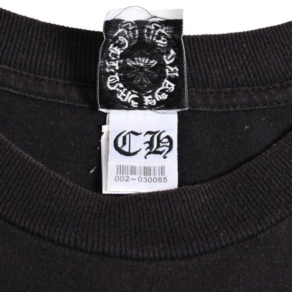 CHROME HEARTS Old Model Horseshoe&スPrinted Pocket T-Shirt, Size M, Horseshoe, CH Cross, Scroll Label, White, Excellent Condition, Used, 4a003868