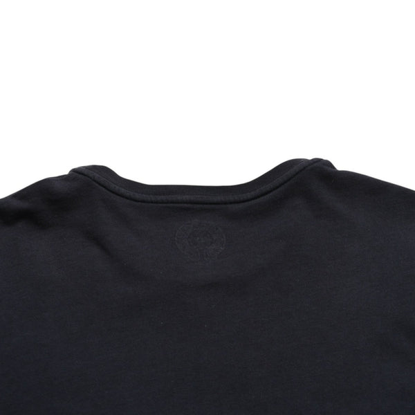 CHROME HEARTS クロムハーツ ホースシュー CHプラス 半袖Tシャツ ネイビー スクロールラベル Mサイズ カットソー 美品 中古 4a003852