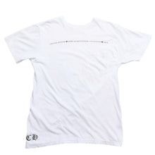 画像をギャラリービューアに読み込む, CHROME HEARTS クロムハーツ ロゴプリント半袖Tシャツ CHプラス スクロールラベル ホースシュー ホワイト Mサイズ 美品 中古 4a003853