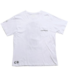 Very Good Condition CHROME HEARTS Cemetery Big Cross T-shirt CH Cross Scroll Label CH Logo White S Size Used 4a003866