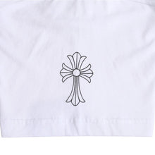画像をギャラリービューアに読み込む, 極美品 CHROME HEARTS クロムハーツ セメタリービッグクロス Tシャツ CHクロス スクロールラベル CHロゴ ホワイト Sサイズ 中古 4a003866