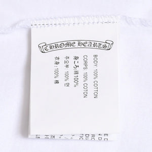 Very Good Condition CHROME HEARTS Cemetery Big Cross T-shirt CH Cross Scroll Label CH Logo White S Size Used 4a003866
