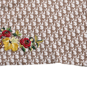 CHRISTIAN DIOR クリスチャンディオール John Galliano Era ジョンガリアーノ期 Vネック Tシャツ トロッター柄 刺繍 5E16155951 美品 中古 4a003995
