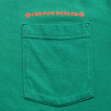 画像をギャラリービューアに読み込む, 極美品 CHROME HEARTS クロムハーツ 長袖Ｔシャツ ホースシュー FW23 アメリカ製 コットン グリーン オレンジ サイズL 中古 4a003782