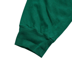 Mint condition Chrome Hearts long-sleeved t-shirt, horseshoe design, size F.W23 American-made cotton, green and orange, size L, used. 4a003782