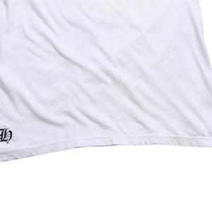 CHROME HEARTS クロムハーツ ロゴプリント半袖Tシャツ CHプラス スクロールラベル ホースシュー ホワイト Mサイズ 美品 中古 4a003853