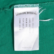 画像をギャラリービューアに読み込む, 極美品 CHROME HEARTS クロムハーツ 長袖Ｔシャツ ホースシュー FW23 アメリカ製 コットン グリーン オレンジ サイズL 中古 4a003782