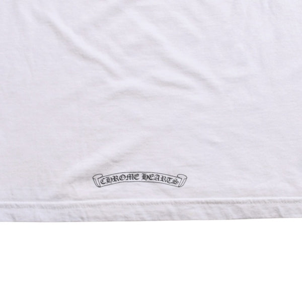 CHROME HEARTS Star CH Cross Print Tee CH Star Scroll Label Pentagram CH Cross White S Size Good Condition Used 4a003856