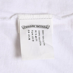 CHROME HEARTS Star CH Cross Print Tee CH Star Scroll Label Pentagram CH Cross White S Size Good Condition Used 4a003856