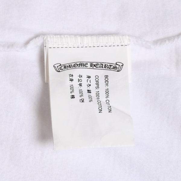 CHROME HEARTS Star CH Cross Print Tee CH Star Scroll Label Pentagram CH Cross White S Size Good Condition Used 4a003856