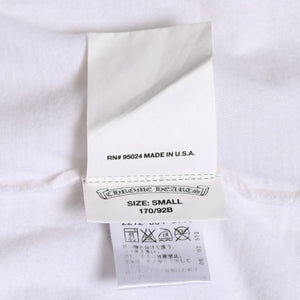 CHROME HEARTS Star CH Cross Print Tee CH Star Scroll Label Pentagram CH Cross White S Size Good Condition Used 4a003856