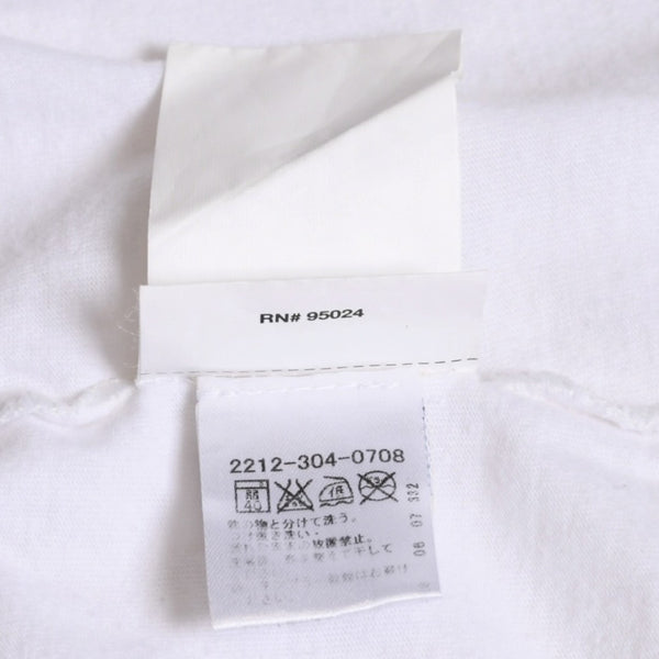 CHROME HEARTS Star CH Cross Print Tee CH Star Scroll Label Pentagram CH Cross White S Size Good Condition Used 4a003856