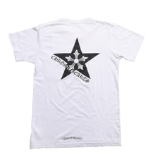 Load image into Gallery viewer, CHROME HEARTS クロムハーツ Star CH Cross Print Tee CHスター スクロールラベル 五芒星 CHクロス ホワイト Sサイズ 美品 中古 4a003856