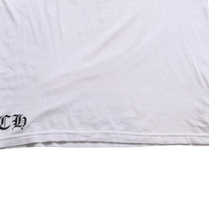 CHROME HEARTS Star CH Cross Print Tee CH Star Scroll Label Pentagram CH Cross White S Size Good Condition Used 4a003856