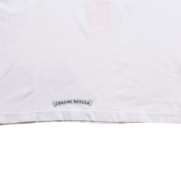 CHROME HEARTS T-shirt AOYAMA 20TH ANNIVERSARY Richard Stark Size L White Orange Good Condition Used 4a003857