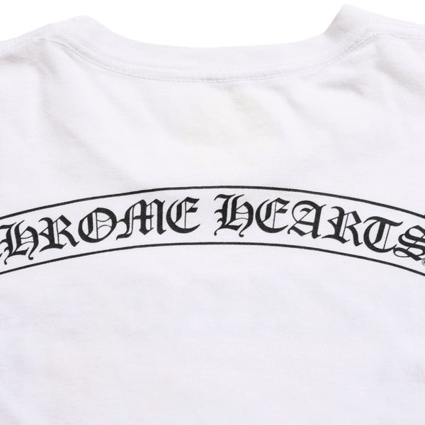 CHROME HEARTS T-shirt AOYAMA 20TH ANNIVERSARY Richard Stark Size L White Orange Good Condition Used 4a003857