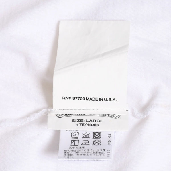 CHROME HEARTS T-shirt AOYAMA 20TH ANNIVERSARY Richard Stark Size L White Orange Good Condition Used 4a003857