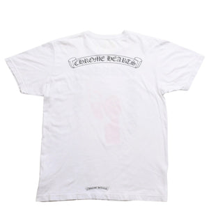 CHROME HEARTS T-shirt AOYAMA 20TH ANNIVERSARY Richard Stark Size L White Orange Good Condition Used 4a003857
