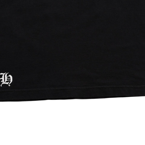 Very Good Condition CHROME HEARTS T-shirt Blue Black Celtic Cross Logo Floral Logo Size S Used 4a003865