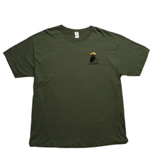 Load image into Gallery viewer, 極美品 フルーツオブザルーム グラフィックTシャツ 男性イラストデザイン オリーブ ミリタリーカラー XLサイズ 中古 4a003428