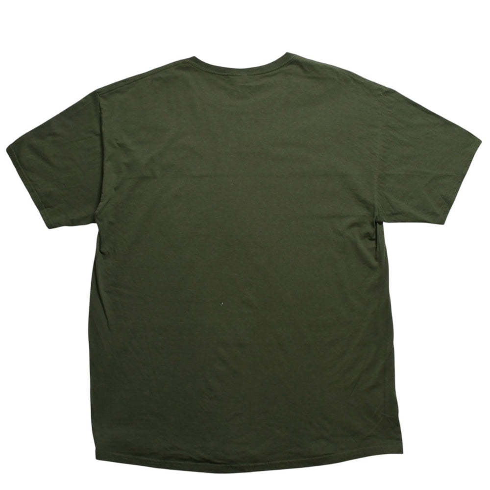 Very Good Condition Fruit of the Loom Graphic T-shirt Men's Illustration Design Olive Military Color XL Size Used 4a003428