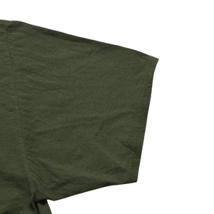 極美品 フルーツオブザルーム グラフィックTシャツ 男性イラストデザイン オリーブ ミリタリーカラー XLサイズ 中古 4a003428