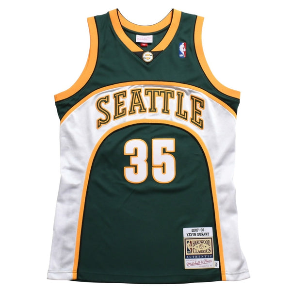 新品同様品 Mitchell&Ness ミッチェルアンドネス シアトルスーパーソニックス ケビンデュラント 2007-08 オーセンティックジャージ Mサイズ 中古 4a002209