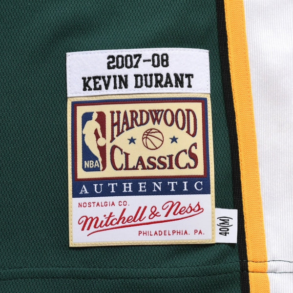 新品同様品 Mitchell&Ness ミッチェルアンドネス シアトルスーパーソニックス ケビンデュラント 2007-08 オーセンティックジャージ Mサイズ 中古 4a002209