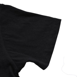 CHROME HEARTS Chrome Hearts T-shirt Short Sleeve V-neck Scroll Label Logo Black Black Good Condition Used 4a003863