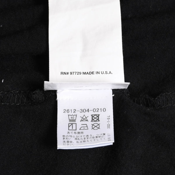 CHROME HEARTS Chrome Hearts T-shirt Short Sleeve V-neck Scroll Label Logo Black Black Good Condition Used 4a003863