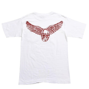 Very good condition CHROME HEARTS FOTI MAHALIA Skull Wing Pocket T-shirt Joe Foti Mahalia White M size Used 4a003854