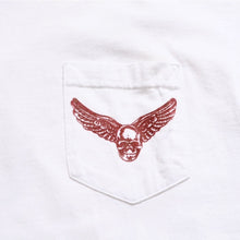 画像をギャラリービューアに読み込む, 極美品 CHROME HEARTS クロムハーツ FOTI MAHALIA スカルウィング ポケットTシャツ ジョーフォティ マハリア ホワイト Mサイズ 中古 4a003854