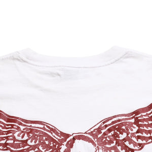 Very good condition CHROME HEARTS FOTI MAHALIA Skull Wing Pocket T-shirt Joe Foti Mahalia White M size Used 4a003854