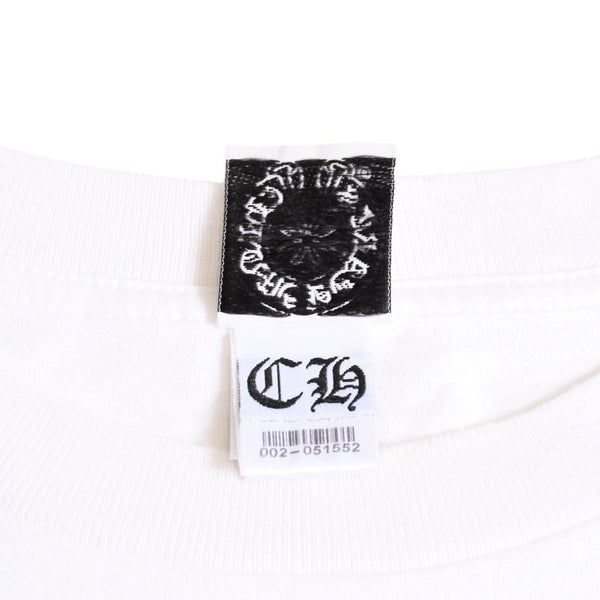 Very good condition CHROME HEARTS FOTI MAHALIA Skull Wing Pocket T-shirt Joe Foti Mahalia White M size Used 4a003854