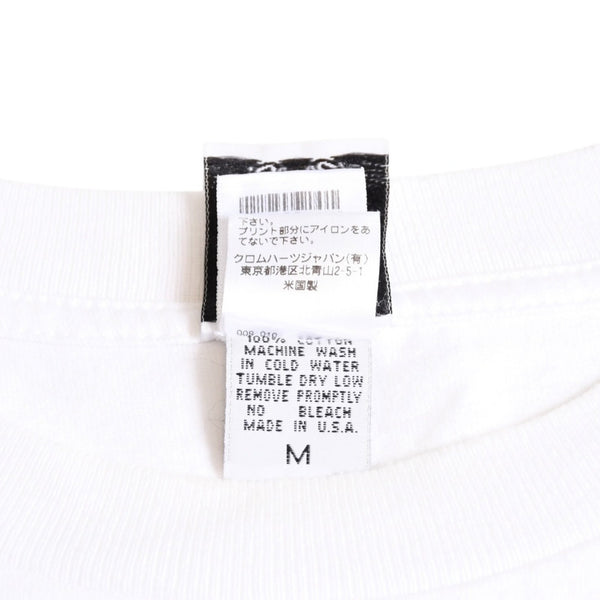Very good condition CHROME HEARTS FOTI MAHALIA Skull Wing Pocket T-shirt Joe Foti Mahalia White M size Used 4a003854