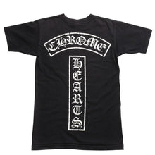 画像をギャラリービューアに読み込む, CHROME HEARTS クロムハーツ Star Vertical Logo Tシャツ ヴァーティカルロゴ スターライン CHスター 五芒星 CHクロス ブラック Sサイズ 美品 中古 4a003862