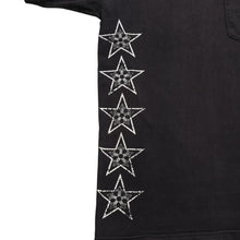 画像をギャラリービューアに読み込む, CHROME HEARTS クロムハーツ Star Vertical Logo Tシャツ ヴァーティカルロゴ スターライン CHスター 五芒星 CHクロス ブラック Sサイズ 美品 中古 4a003862