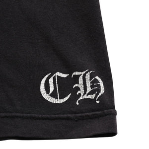 CHROME HEARTS Star Vertical Logo T-shirt Vertical Logo Star Line CH Star Pentagram CH Cross Black Size S Good Condition Used 4a003862