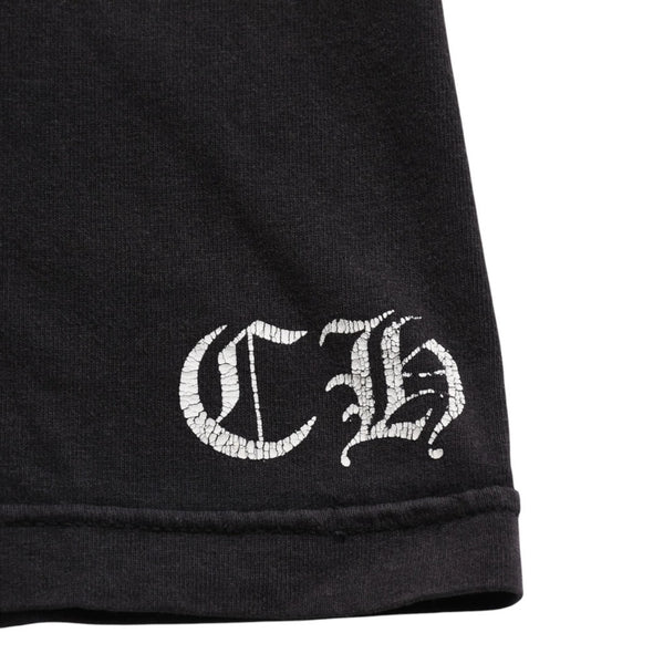 CHROME HEARTS Star Vertical Logo T-shirt Vertical Logo Star Line CH Star Pentagram CH Cross Black Size S Good Condition Used 4a003862