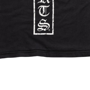 CHROME HEARTS Star Vertical Logo T-shirt Vertical Logo Star Line CH Star Pentagram CH Cross Black Size S Good Condition Used 4a003862