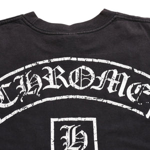 CHROME HEARTS Star Vertical Logo T-shirt Vertical Logo Star Line CH Star Pentagram CH Cross Black Size S Good Condition Used 4a003862