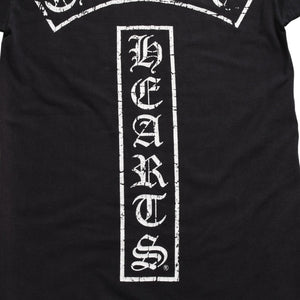 CHROME HEARTS Star Vertical Logo T-shirt Vertical Logo Star Line CH Star Pentagram CH Cross Black Size S Good Condition Used 4a003862