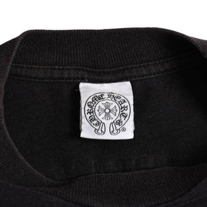 CHROME HEARTS Star Vertical Logo T-shirt Vertical Logo Star Line CH Star Pentagram CH Cross Black Size S Good Condition Used 4a003862