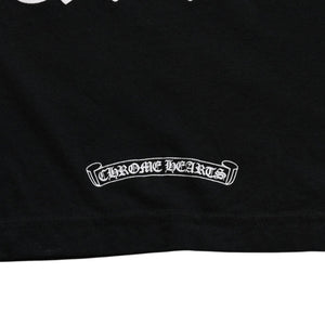 CHROME HEARTS クロムハーツ Made in hollywood バックプリントTシャツ ホースシュー CHプラス スクロールラベル ブラック ホワイト Sサイズ 美品 中古 4a003864