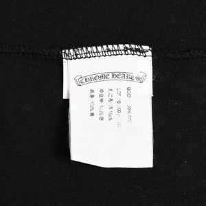 CHROME HEARTS クロムハーツ Made in hollywood バックプリントTシャツ ホースシュー CHプラス スクロールラベル ブラック ホワイト Sサイズ 美品 中古 4a003864