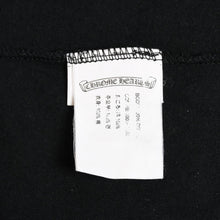 Load image into Gallery viewer, CHROME HEARTS クロムハーツ Made in hollywood バックプリントTシャツ ホースシュー CHプラス スクロールラベル ブラック ホワイト Sサイズ 美品 中古 4a003864