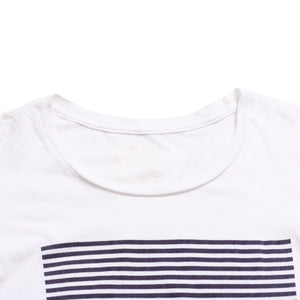 CHROME HEARTS Joe Foti Foti Dog Striped T-shirt Short Sleeve T-shirt Border Pattern Skull Horseshoe CH Cross White Black Good Condition Used 4a003850