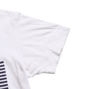 CHROME HEARTS Joe Foti Foti Dog Striped T-shirt Short Sleeve T-shirt Border Pattern Skull Horseshoe CH Cross White Black Good Condition Used 4a003850